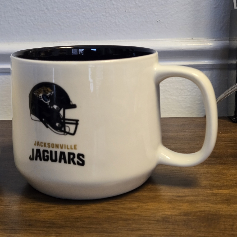 NFL Jacksonville Jaguars Hero Mug Logo Brands 15 oz Team Colors Official License - Picture 5 of 15